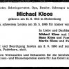 Kloos Michael 1912-1986 Todesanzeige